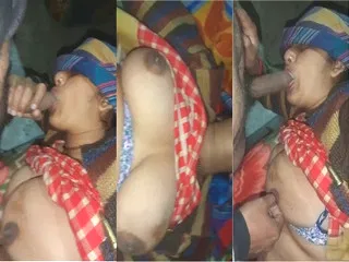 Desi BBW Wife blowjob and Boobs pressing at Desi Amateur Porn