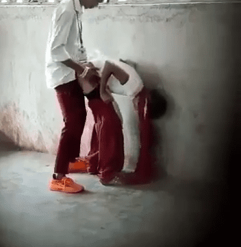 Little Summer fingered in the back of van in public