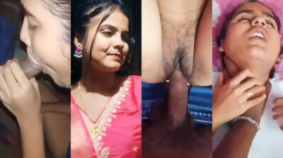 Bengali girlfriend sloppy, hard-fucking, and sucking cock